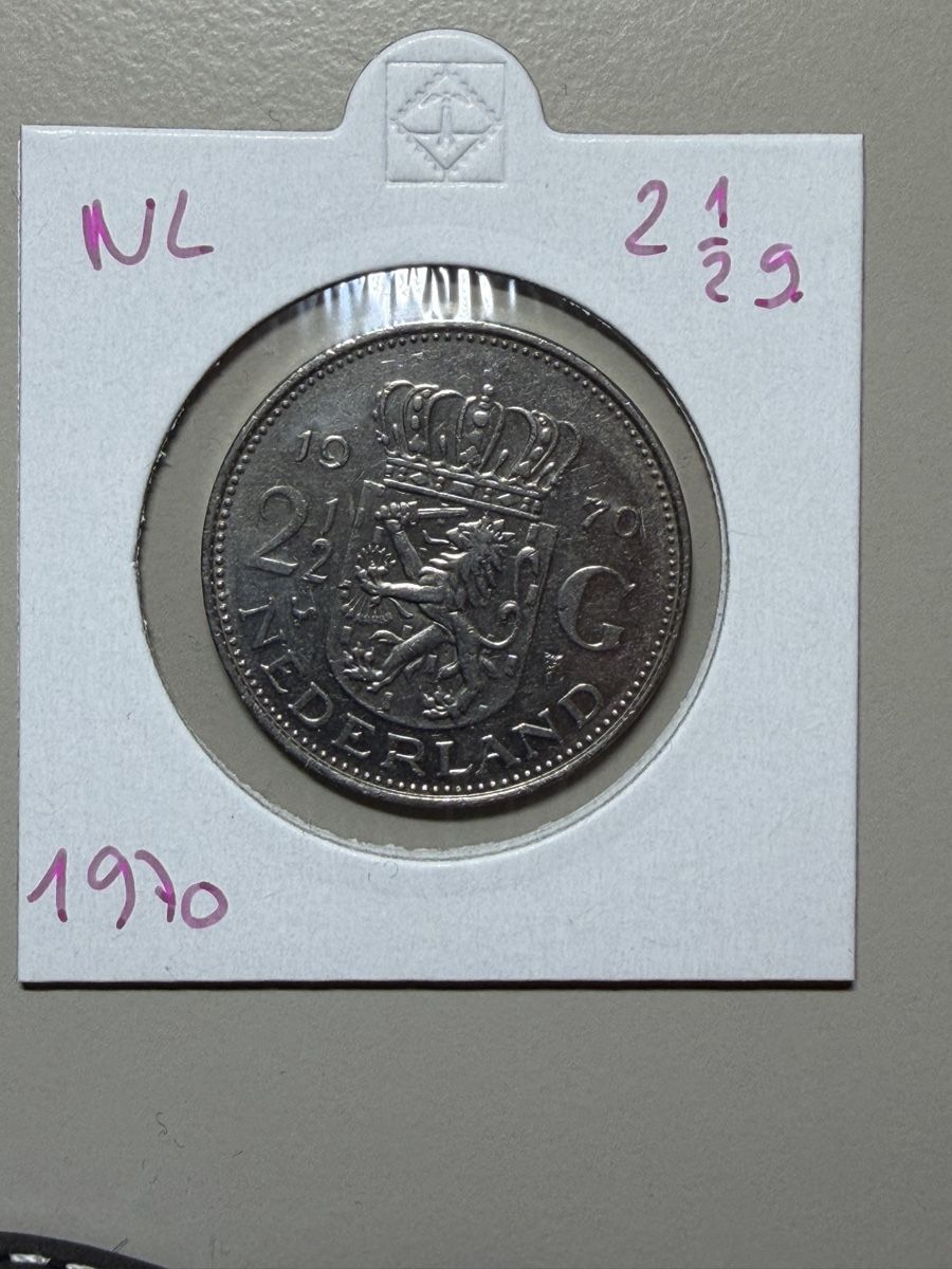 Alle Münzen: Pays-Bas - 2.5 Gulden - 1970 – Gebraucht aus Payerne von Mike1682