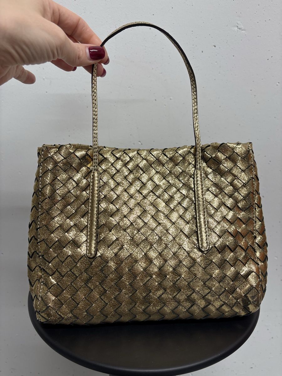 Abro Borse da donna: ABRO Handtasche gold Leder geflochten Boho – Nuovo (secondo la descrizione) da Regensdorf venduto da secondchancefashion 3