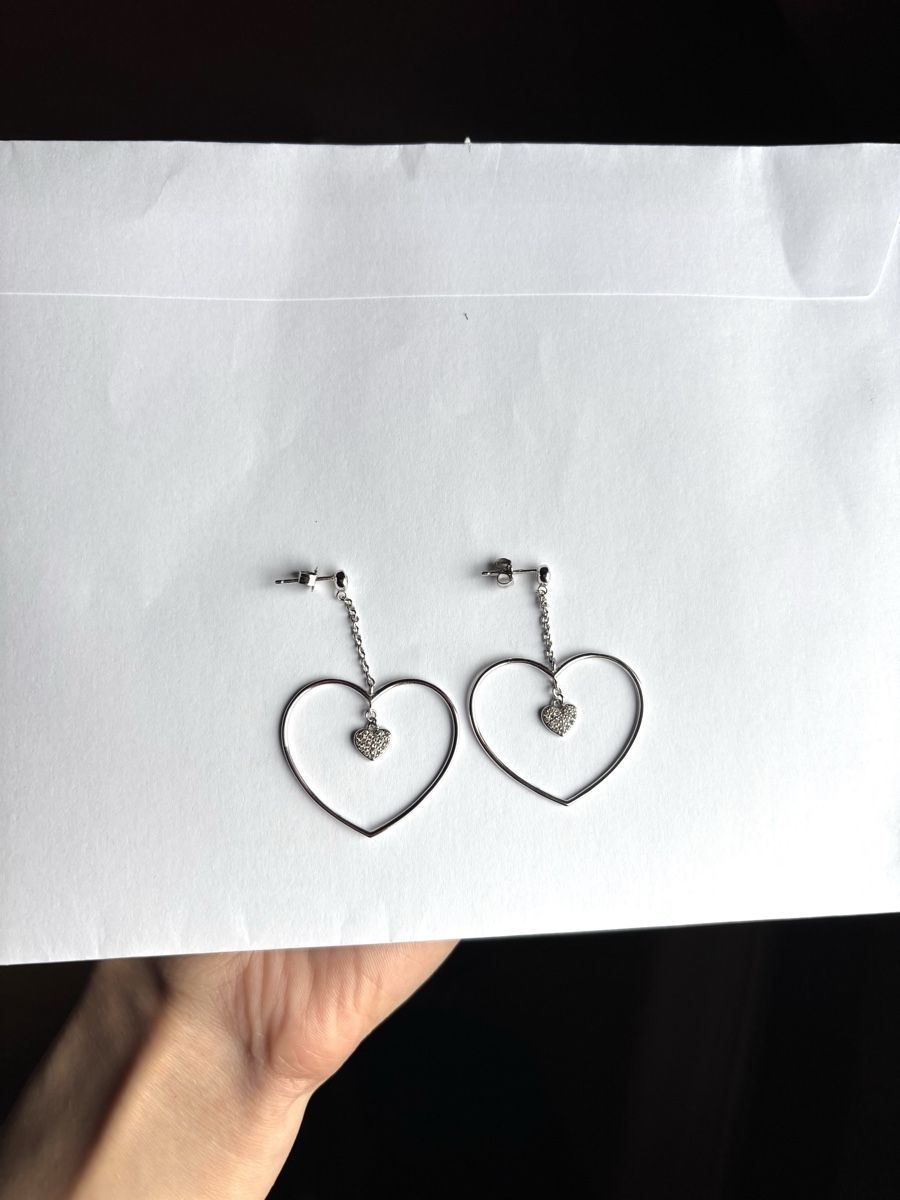 Boucles d'oreille: 🤍Herz Ohrringe Silber – Neuf (Voir description) à Zürich par RMNA 2