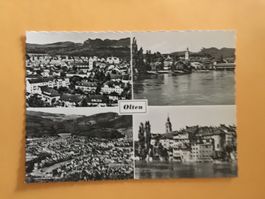 Olten Stadt s/w Karte mehrbildrig