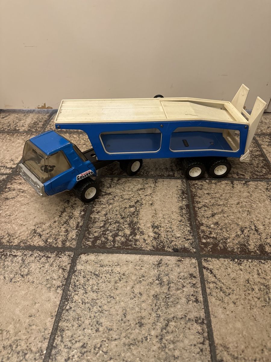 Modellautos: Joustra Goliath Auto Transporter 53 cm lang – Gebraucht aus Siebnen von Micha1307