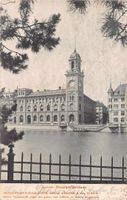 GRUSS aus ZÜRICH 1902 SEIDEN GRIEDER WERBEKARTE