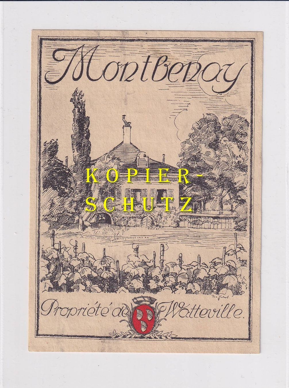 Papiere: Etikette - Montbenay /bd – Gebraucht aus Hombrechtikon von Rudolf07