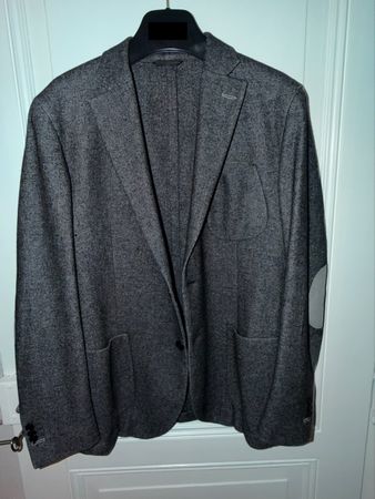 Giacca uomo Peter Reed, lana vergine, grigio scuro, L 50