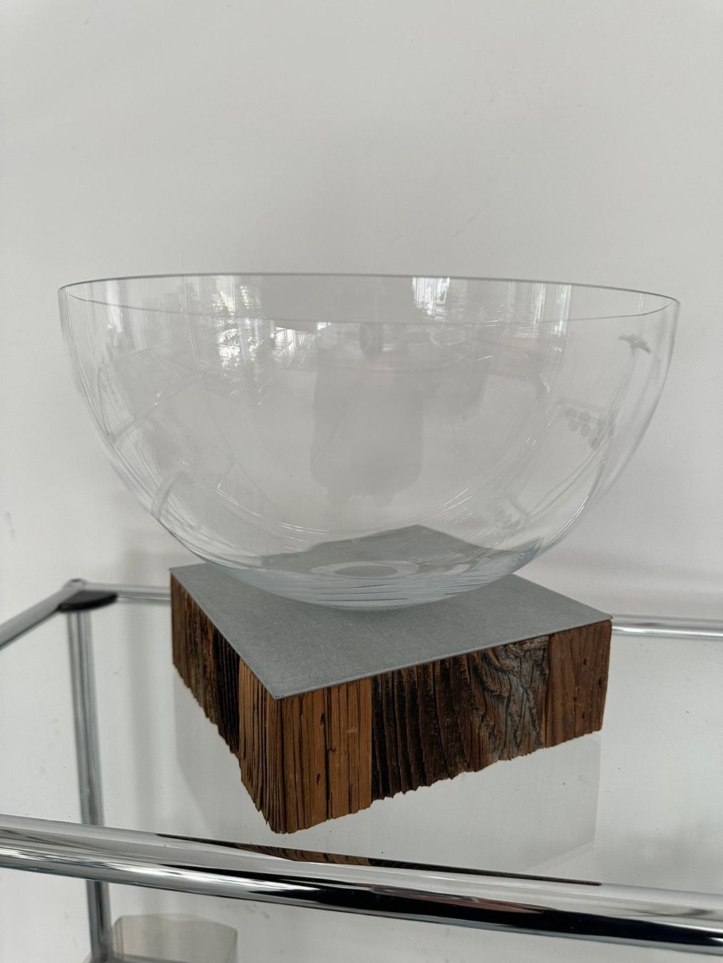 Schalen: NEU: Designer Glasschale mit Holzfuss – Neu (gemäss Beschreibung) aus Buchs SG von bagno2 3