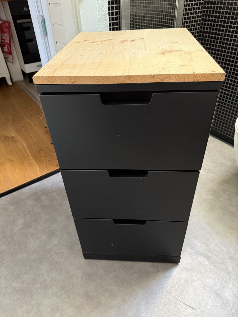 Ikea Cassettiere: Nordli Kommode Ikea, ergänzt mit Holzabdeckung – Usato da Luzern venduto da sandra719