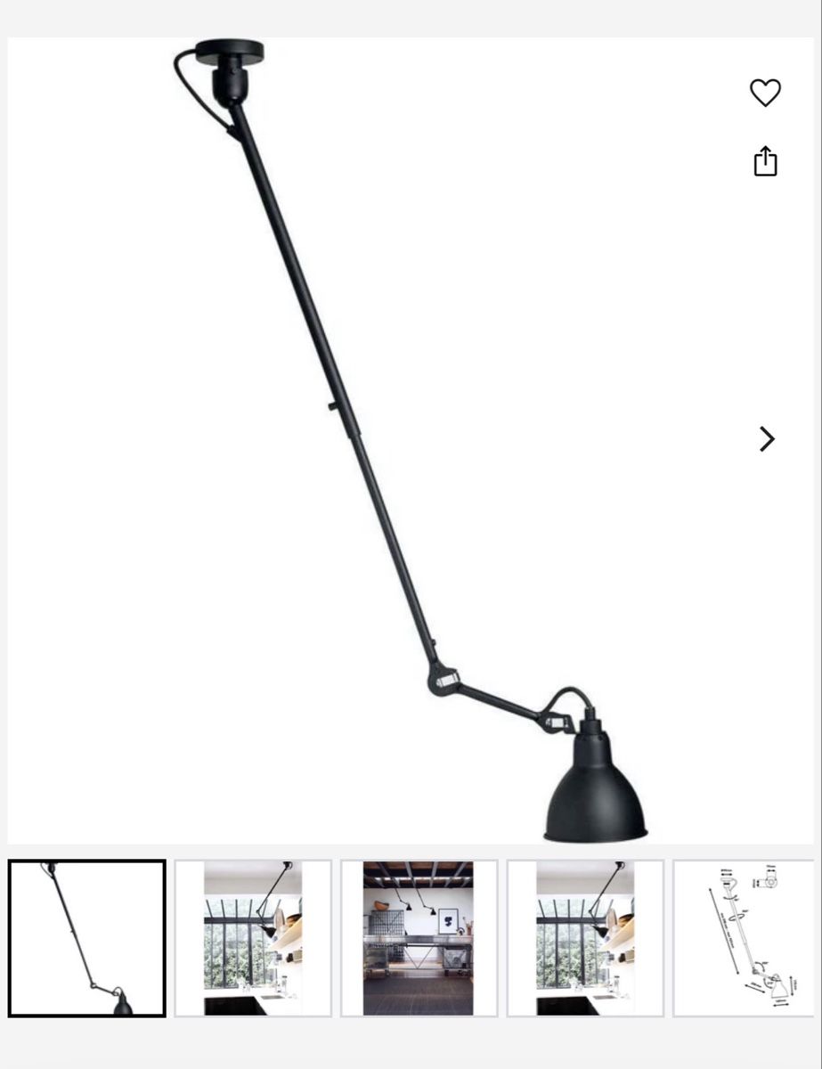 Kronleuchter & Deckenlampen: Adjustable Ceiling Lamp Black Like New Condition – Neu (gemäss Beschreibung) aus Zürich von lou_n5jn 1