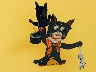 Statuette: BLECH KATER FELIX MIT STIMME – Nuovo e nell'imballaggio originale da Rupperswil venduto da big-one-sale 2