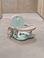 Kinderhochstuhl mint/beige mit Tablett und Gurten