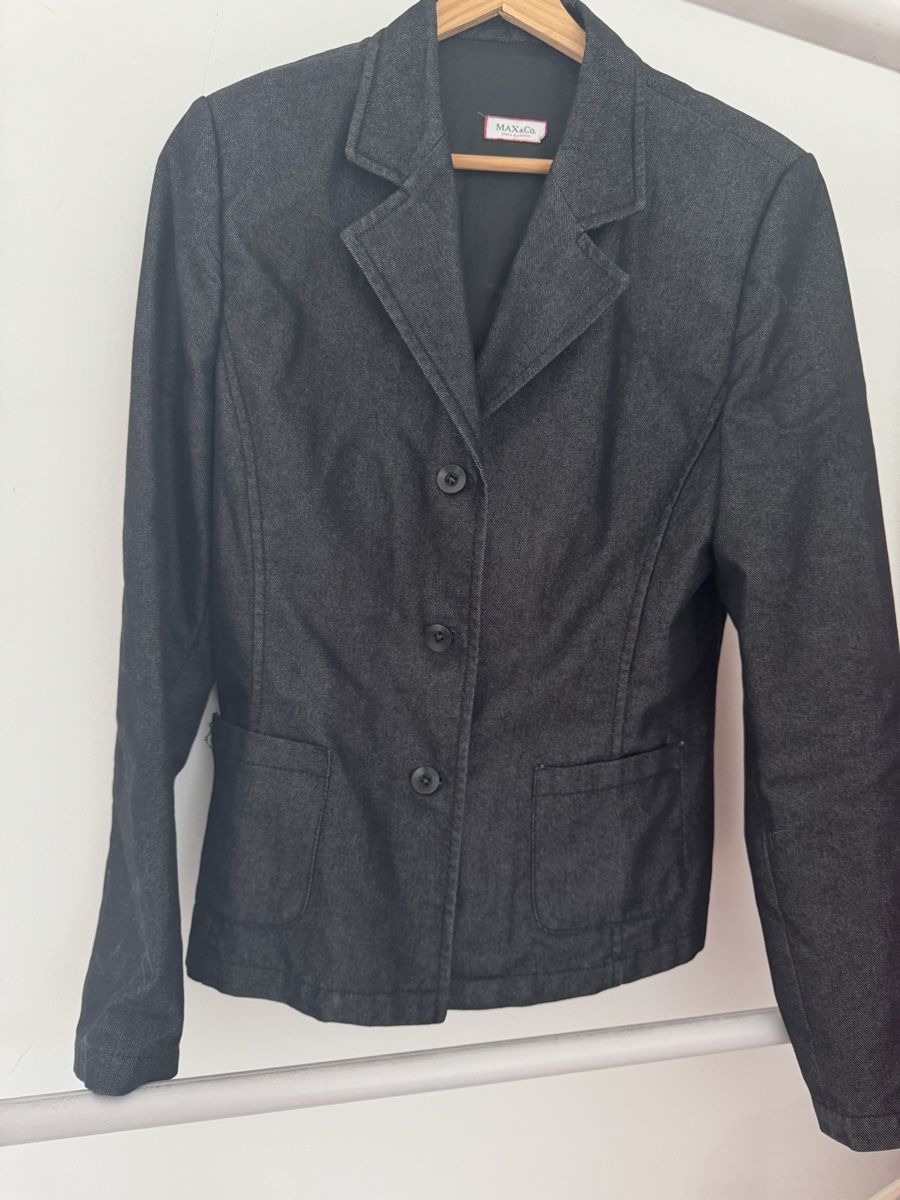 Max Mara Giacche: Max&Co. Blazer dunkelgrau Denim – Usato da Zürich venduto da di_archive 2