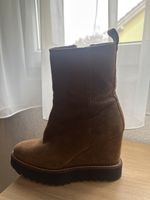 Suede Keilabsatz Stiefeletten, Gr. 38 - Herbst Look!