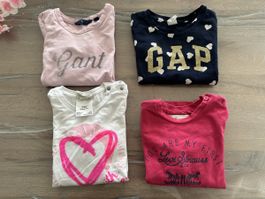 4 Marken/Langarm-Shirts Gr. 86/92 Levi‘s, Gant, Diesel, GAP