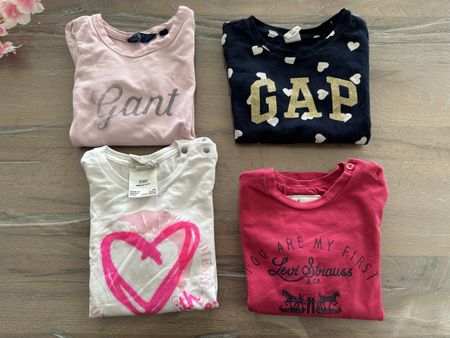4 Marken/Langarm-Shirts Gr. 86/92 Levi‘s, Gant, Diesel, GAP