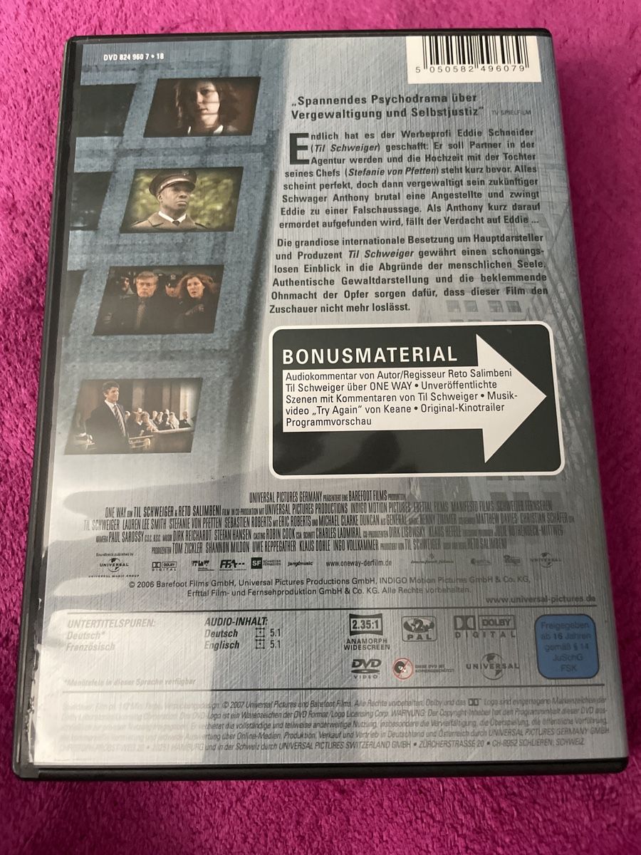 Alle DVDs: DVD One Way mit Til Schweiger guter Zustand – Gebraucht aus Unterkulm von EmanuelG01 1