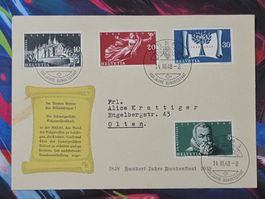 CL28 Enveloppe + Timbre Suisse 1948