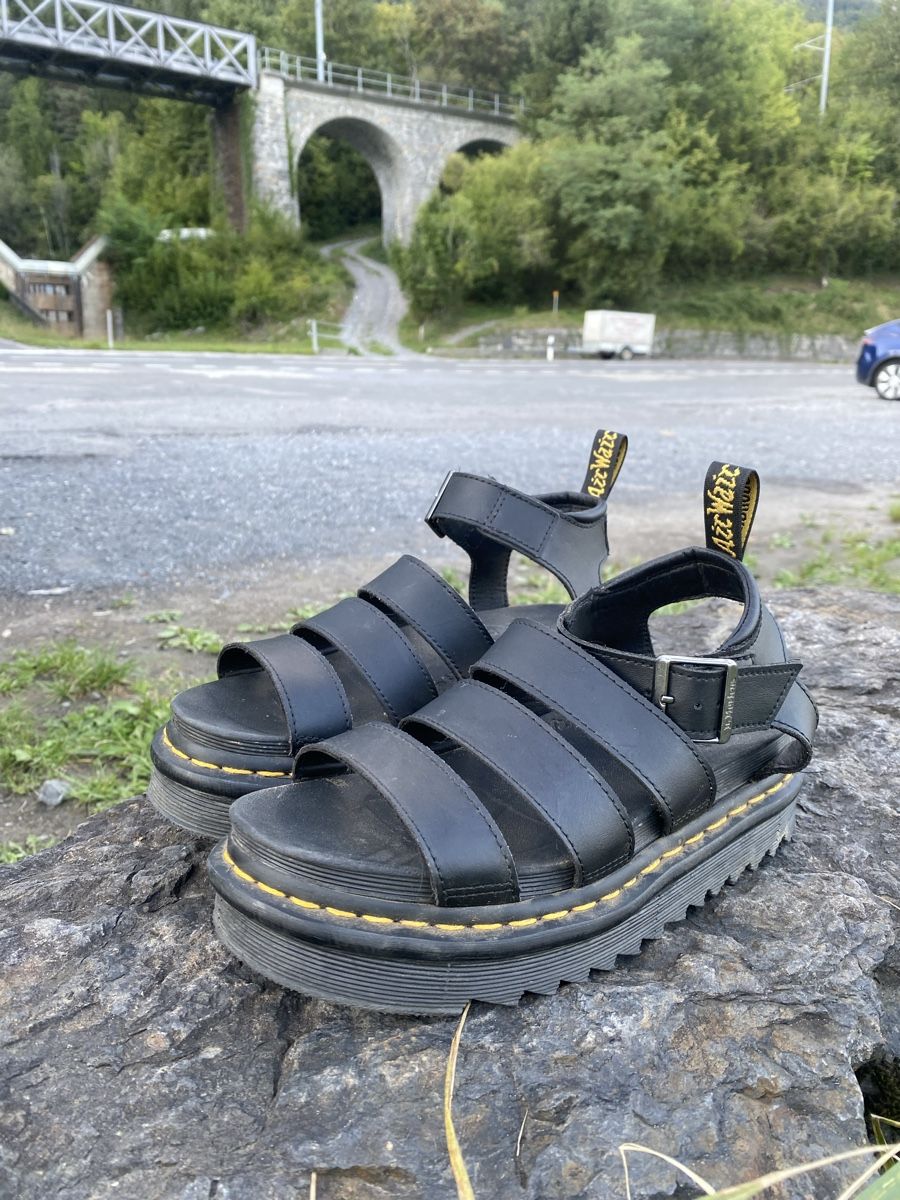 Dr. Martens Damenschuhe: Dr Martens Sandalen Black Leather – Neu (gemäss Beschreibung) aus Schattenhalb von and_5wk7 1