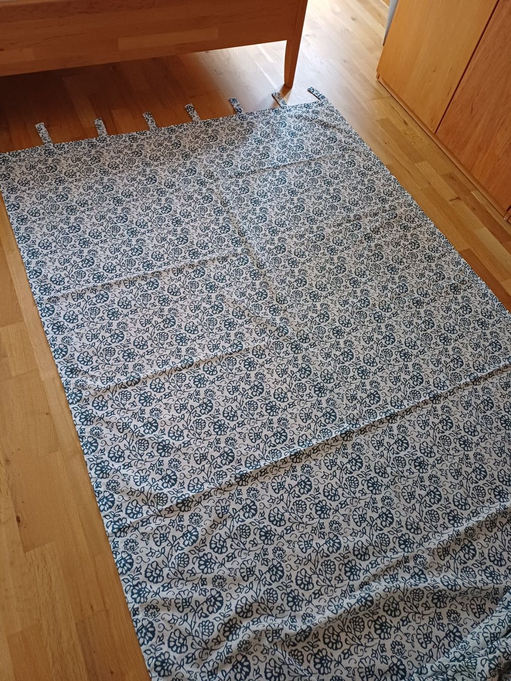 Rideaux: Langer Vorhang mit Blockdruckmuster Ethno Boho – D'occasion à Elgg par Flurinal 1