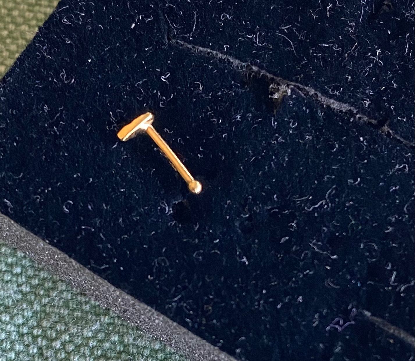 Gioielli per piercing: Gold Nasenstecker Piercing Nasenpiercing 18 K    wird verkau – Usato da Dottikon venduto da 6571 3