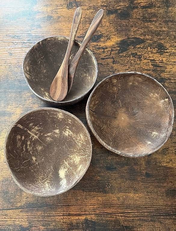 Schalen: KOKOSNUSSSCHALEN-SCHALEN SET – Gebraucht aus Zurich von zohartze 1
