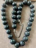 Statement Lavastein Collier mit XXL Kugeln kraftvoll & edel