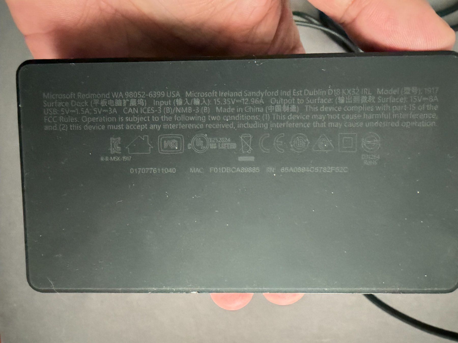 Microsoft Docking station: Microsoft Surface Dock 2 (USB-C, Model 1917) – Usato da Zürich venduto da ger_sy28 4