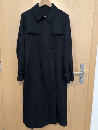Elegante Damen Trenchcoat, schwarz , Grösse 38 Top Zustand!