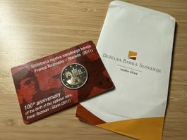 Slovenia 2 Euro 100th Anniversary Franc Rozman Stane 2011