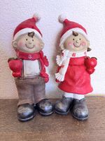 Weihnachtsfiguren Paar Junge und Mädchen Neu
