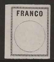 1911 : Franco Nr. 1 - einwandfrei postfrisch ** KP 500.--
