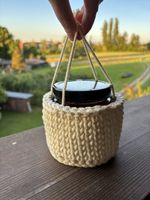 Kleines Geschenke-Set Hausgemachte Konfitüre & Häkelkörbchen