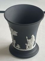 Wedgwood Jasperware Vase schwarz Medici (I11)