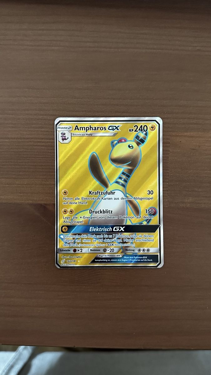Pokémon Carte collezionabili: Ampharos GX Pokemon Karte – Usato da Zollikofen venduto da Pasfah