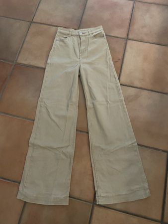 High Waist-Jeans, beige, Gr. 32