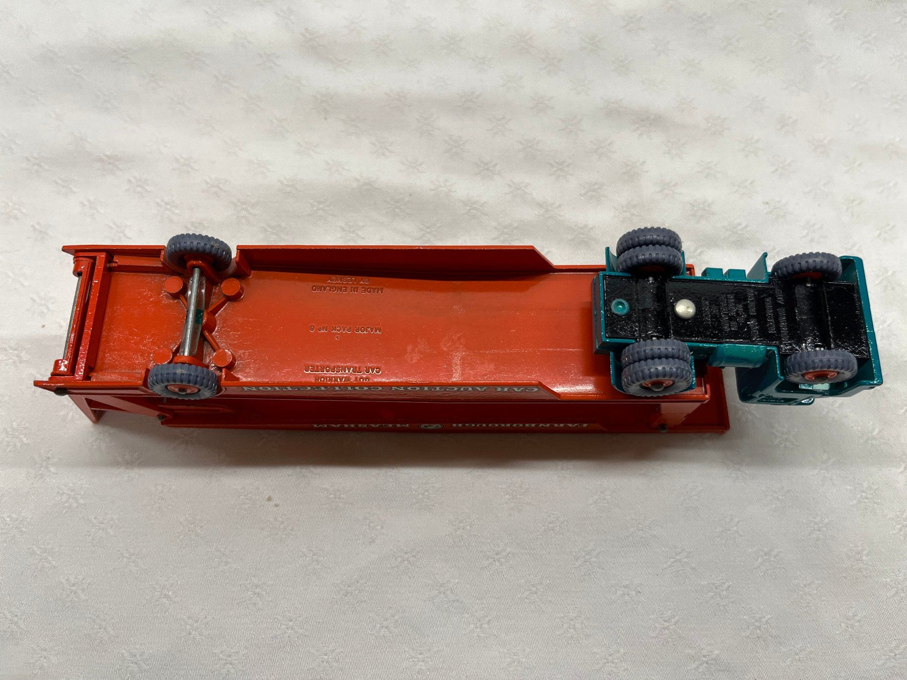Matchbox Modellini d'auto: Matchbox Major Pack M8B Guy Warrior Car Transporter – Usato da Zofingen venduto da Trukli58 5