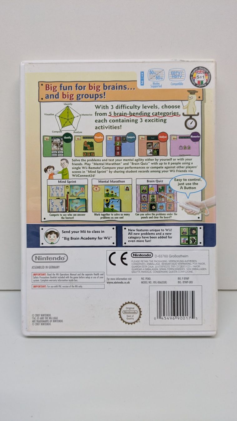 Nintendo Spiele: Big Brain Academy - Nintendo Wii – Gebraucht aus Menziken von mame18 2