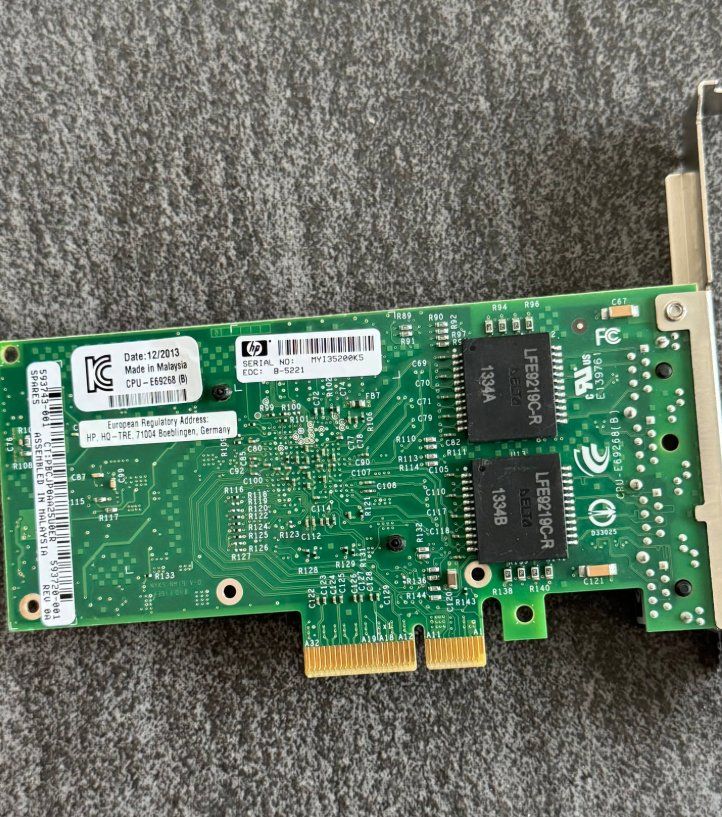 Guinzagli & Collari: HPE 1GB 4x Port Ethernet Server Adapter – Usato da Dagmersellen venduto da Purppetz 1
