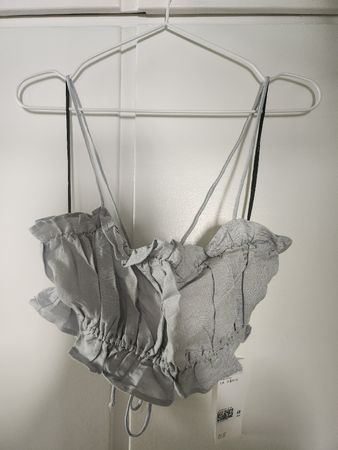 H&M Blouse grey size XS new with tags