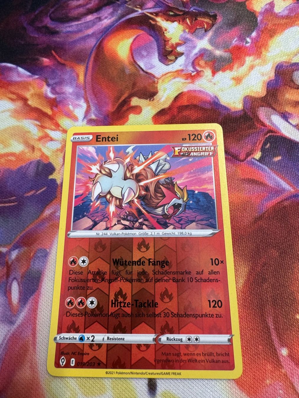 Pokémon Sammelbilder & Trading cards: Entei (EVS 019) / Reverse Holo / Drachenwandel – Neu (gemäss Beschreibung) aus Bülach von CherryBlu