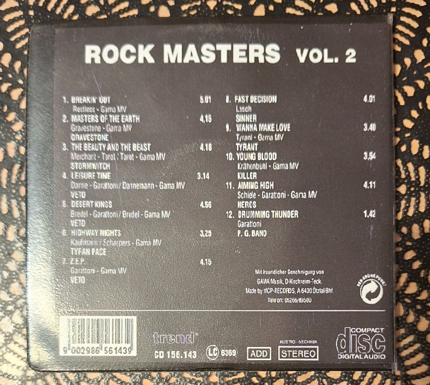 CD: Rock Masters Vol.2, Heavy Metal/Hardrock Hit Compilation – Usato da Amriswil venduto da Celini3 1