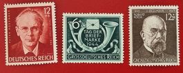 DEUTSCHES REICH ROBERT KOCH ROSSEGGER TAG DER BRIEFMARKE **