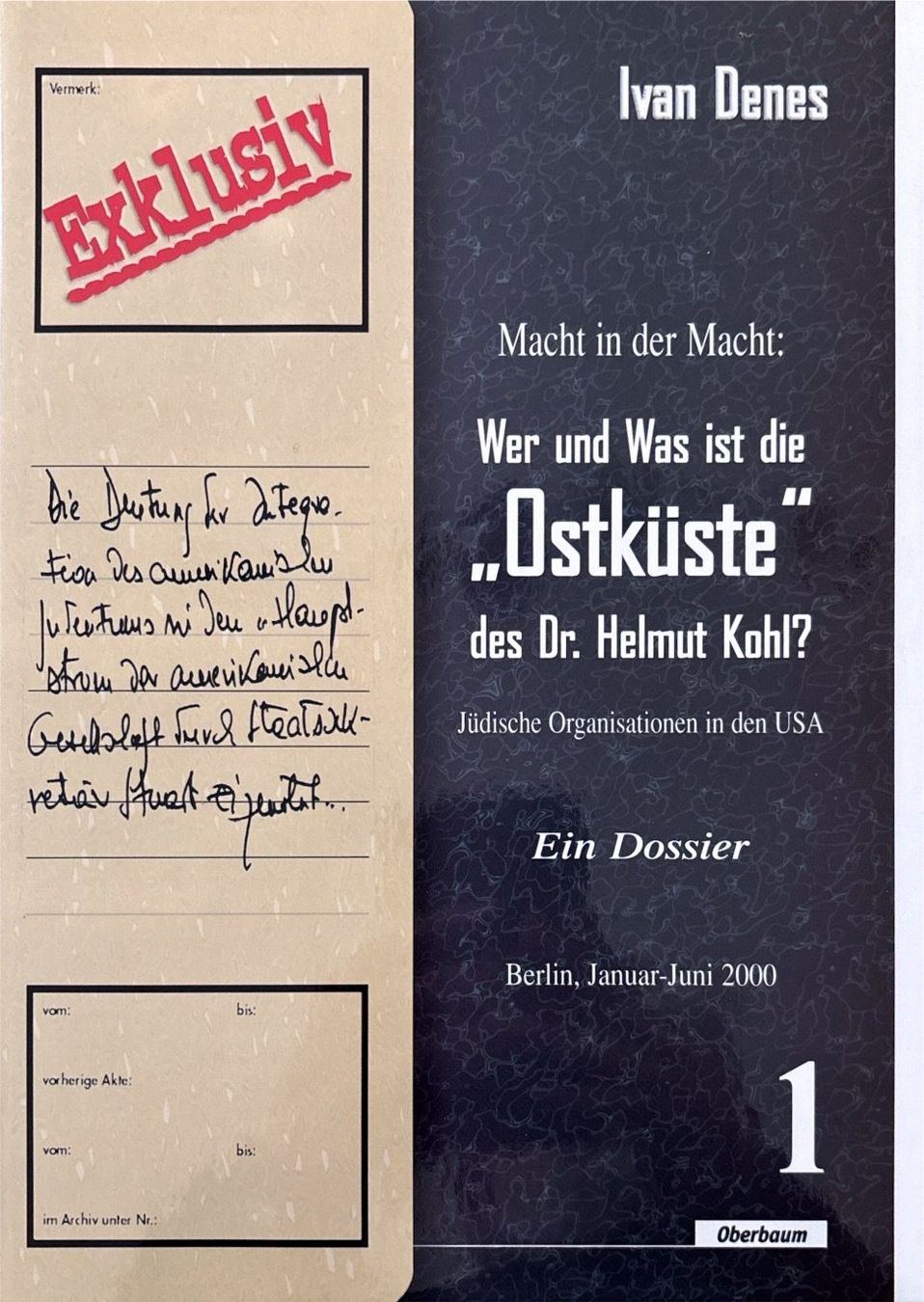 Libri: Denes Ivan, Macht in der Macht – Nuovo (secondo la descrizione) da Sarnen venduto da Livres