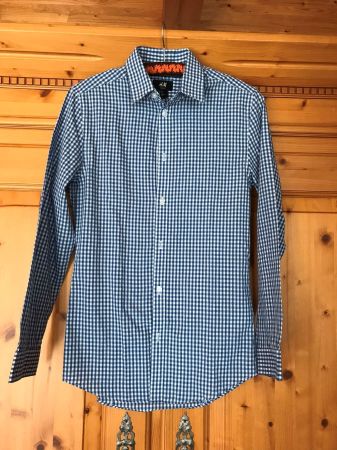 Slim Fit Herren Hemd-Easy Iron - Grösse XS