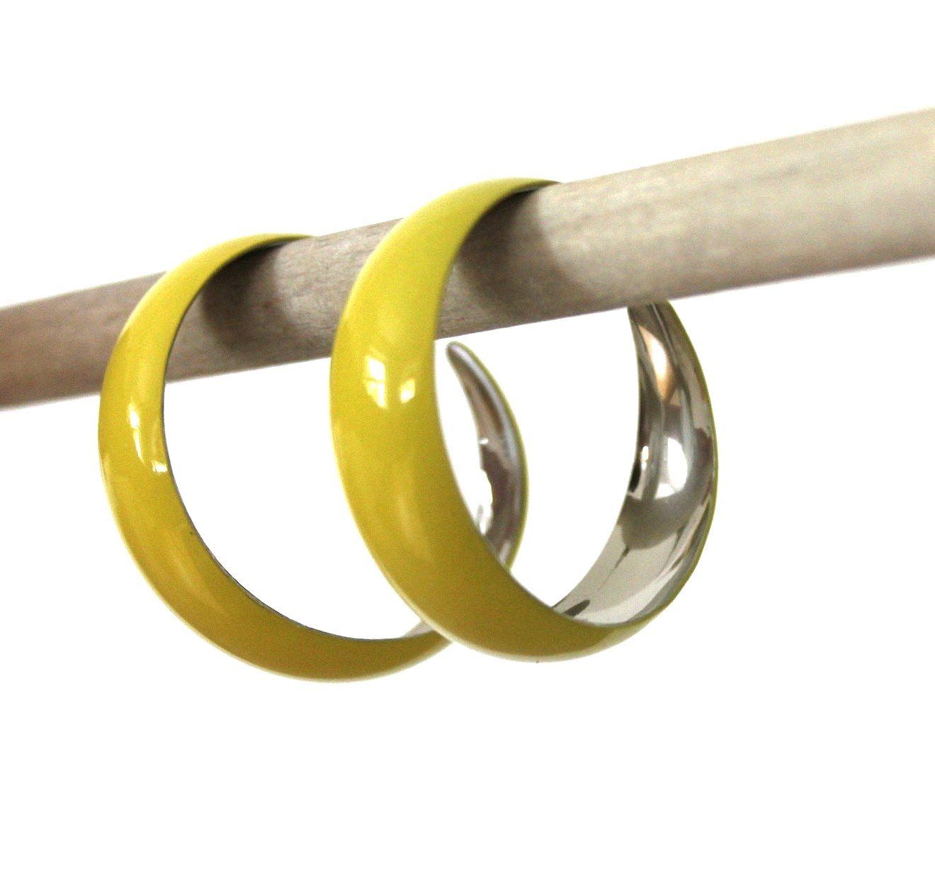 Ohrringe & -stecker: Creolen gelb – Gebraucht aus Otelfingen von Jupi07