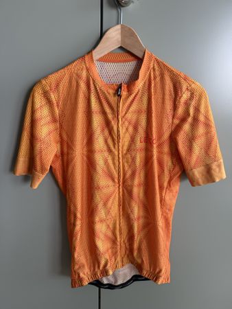 Le Col Radtrikot kurzarm orange Grösse L guter Zustand