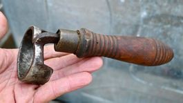 antik geschmiedet Ziehhobel ZIEHMESSER L 18.5cm kuhfuss