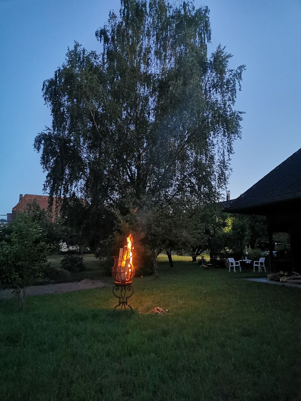 Feuerschale: Feuerkorb geschmiedet, 2-teilig, Unikat – Gebraucht aus Vielbringen Worb von Isch-0u-guet 2