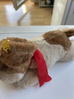 Steiff Hund Plüschtier braun weiss (2I5)