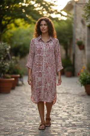 Tramontana tunique robe brune neuve