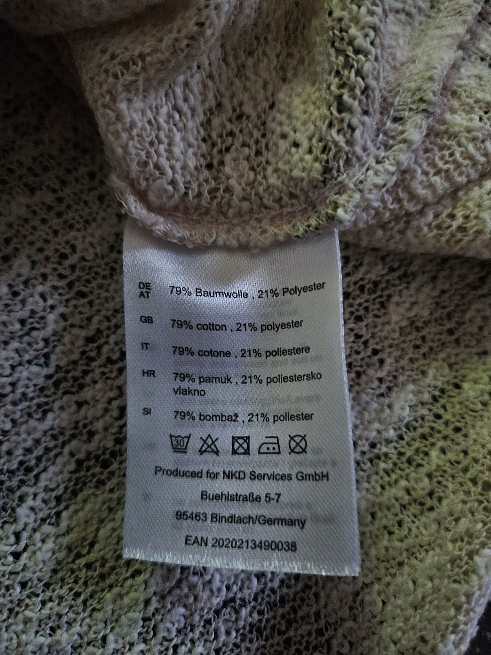 T-shirt: Shirt mit Herzmuster, Grösse S helles beige  – Nuovo (secondo la descrizione) da Anwil venduto da tamoos 5
