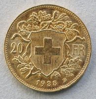 20 FRANKEN VRENELI GOLD 1935B 6kleinste Auflage der Vrenelis